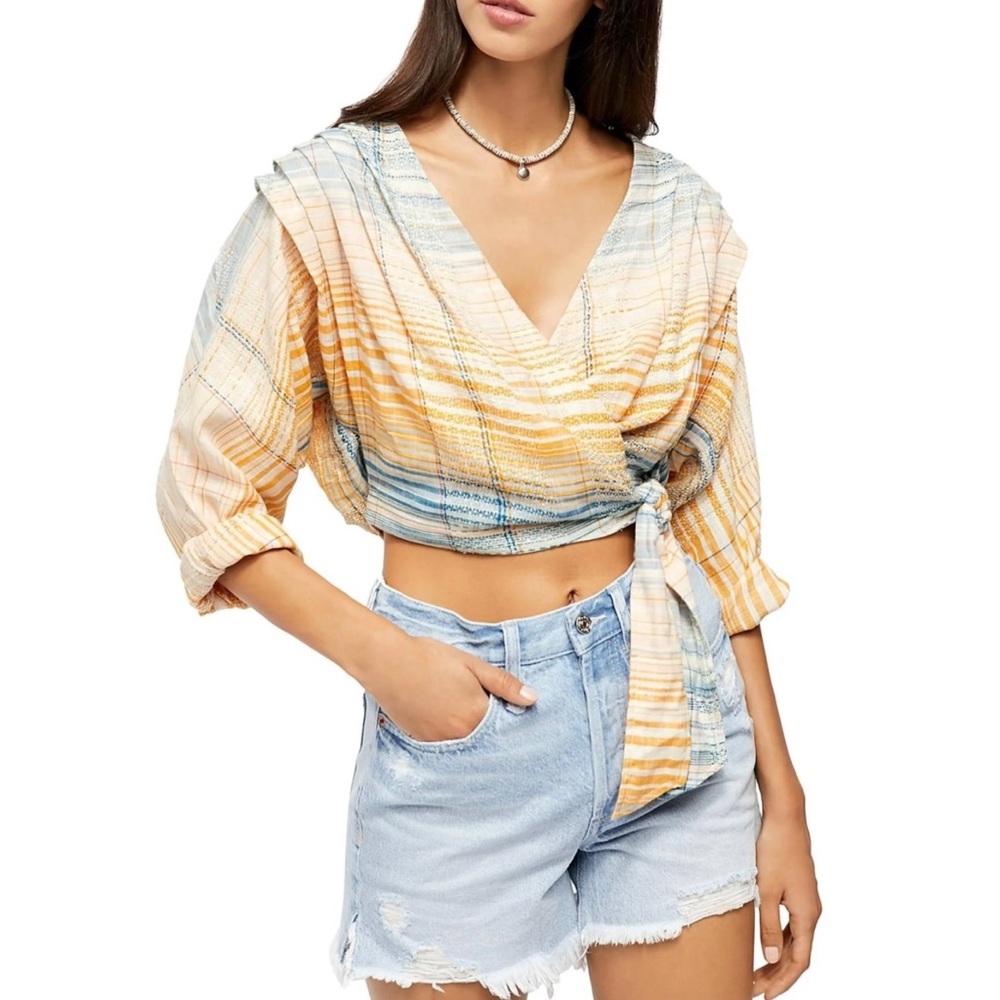 Free People Maldives Surplus Wrap Top